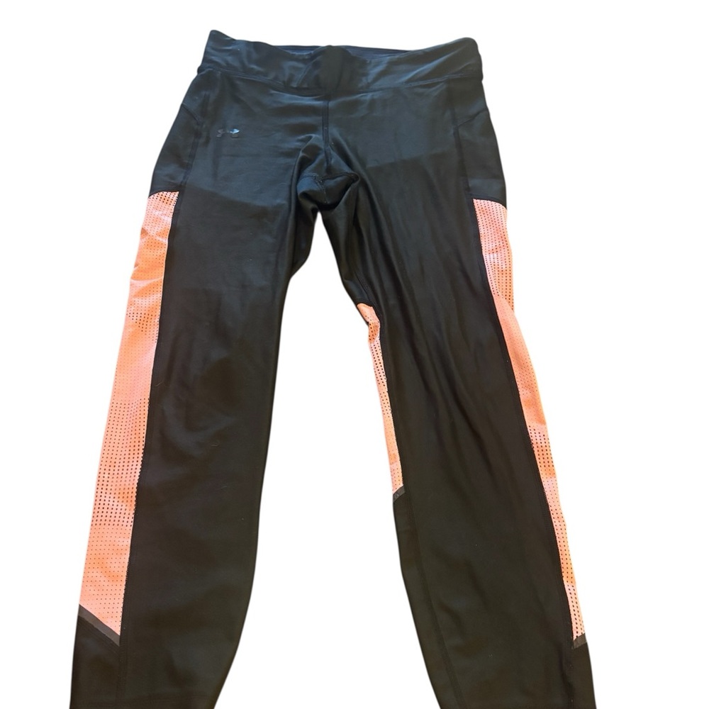 Under Armour Black and Orange Leggings